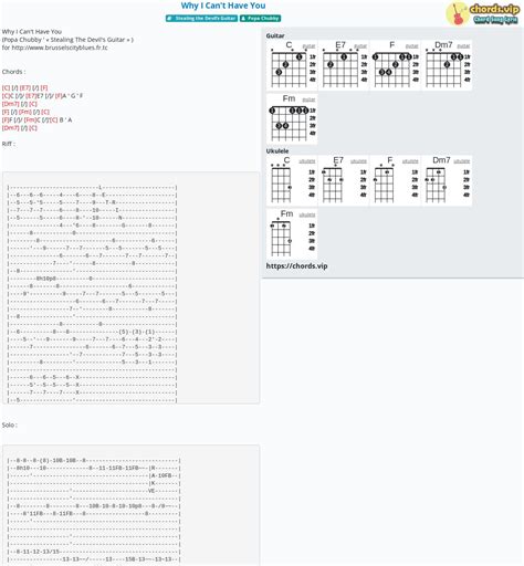 Popa Chubby Chords & Tabs for Guitar, Ukulele ...